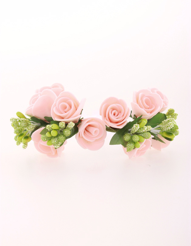 Rochelle Bridesmaid Corsage in Peach Pink